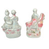LOT 2 SUJETS COUPLE EN CERAMIQUE
