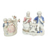 LOT 2 SUJETS COUPLE ASSIS EN CERAMIQUE N°2