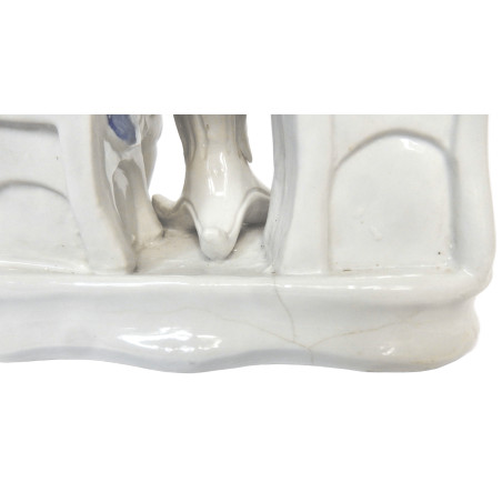 LOT 2 SUJETS COUPLE ASSIS EN CERAMIQUE N°2