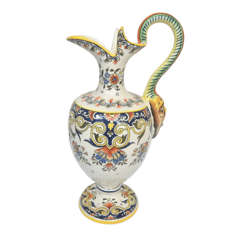 AIGUIERE EN FAÏENCE DE DESVRES FOURMAINTRAUX FRERES XIXEME