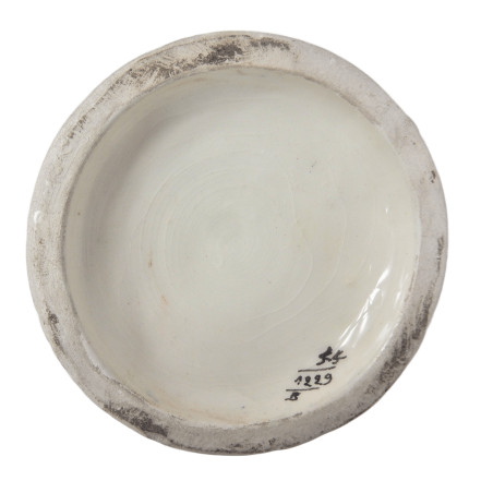 AIGUIERE EN FAÏENCE DE DESVRES FOURMAINTRAUX FRERES XIXEME