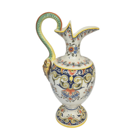 AIGUIERE EN FAÏENCE DE DESVRES FOURMAINTRAUX FRERES