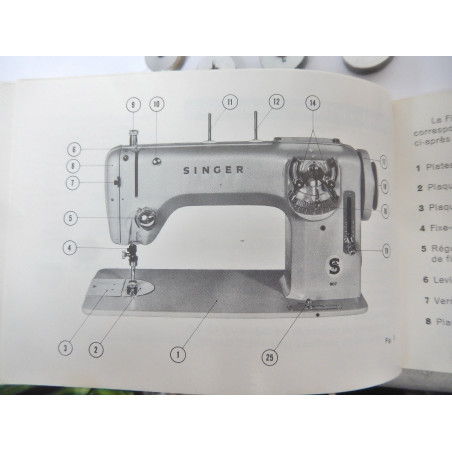 SINGER 807 NOTICE LIVRET D'INSTRUCTIONS + ACCESSOIRES