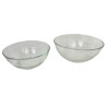 LOT 2 SALADIERS VINTAGE DURALEX VERRE TRANSPARENT