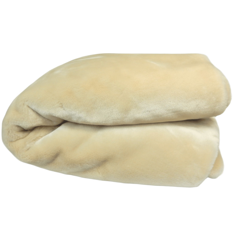 FOURRURE SYNTHETIQUE TISSAVEL BEIGE 2M30X1M60