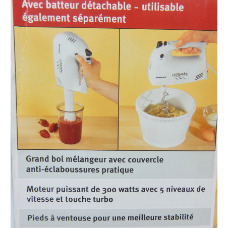 BATTEUR AVEC BOL MELANGEUR ROTATIF ET PIED MIXEUR SILVERCREST