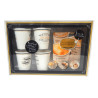 COFFRET DESSERTS GOURMANDS 4 TASSES + LIVRE 20 RECETTES