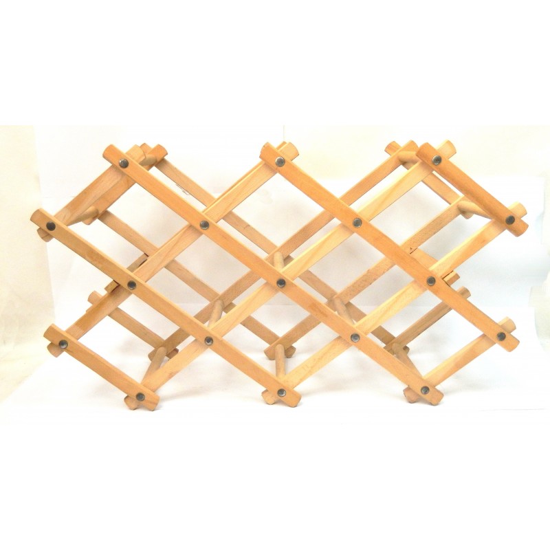 SUPPORT PORTE BOUTEILLES EN BOIS EXTENSIBLE