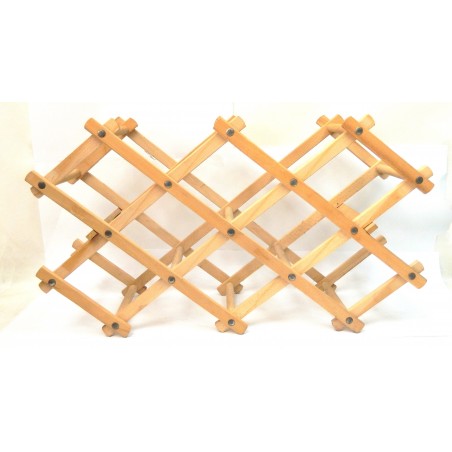 SUPPORT PORTE BOUTEILLES EN BOIS EXTENSIBLE