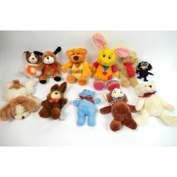 LOT DE 11 PETITES PELUCHES ASSORTIES
