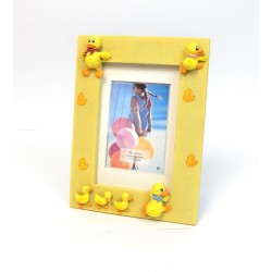 CADRE EN RESINE DECOR CANARDS POUR PHOTO 10X15CM