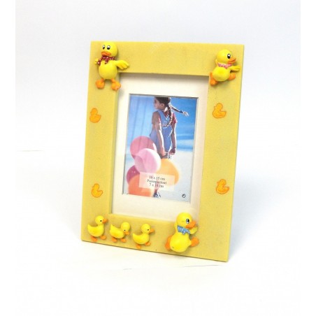 CADRE EN RESINE DECOR CANARDS POUR PHOTO 10X15CM