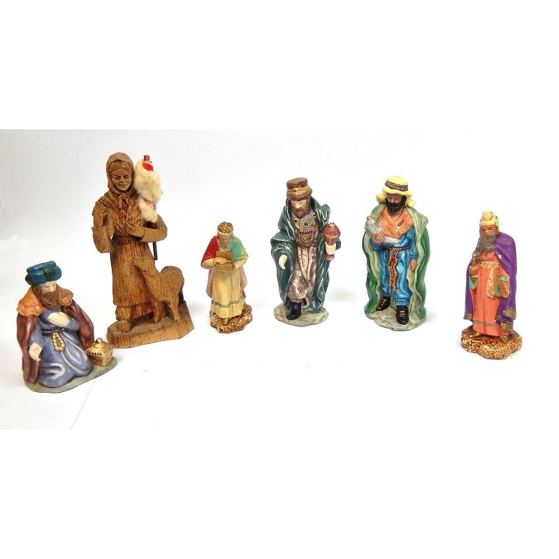 LOT DE 6 SANTONS POUR CRECHE LOT DE 6 SANTONS POUR CRECHE