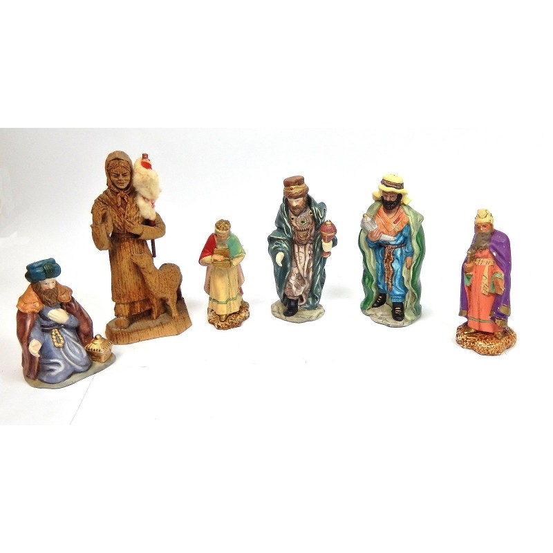 LOT DE 6 SANTONS POUR CRECHE