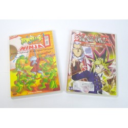 LOT 2 DVD ENFANT TORTUES NINJA ET YU-GI-OH!