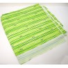 COUPON TISSU 3M x 1,50M RAYE VERT JERSEY INFROISSABLE