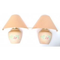 PAIRE D'APPLIQUES MURALES STYLE LAMPE DE CHEVET