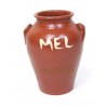 PETIT POT EN GRES "MEL" HAUTEUR 14CM