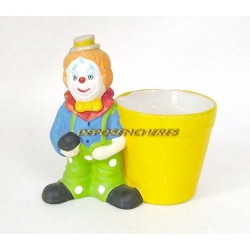 CACHE POT Ø6,5CM CLOWN HAUT.12CM