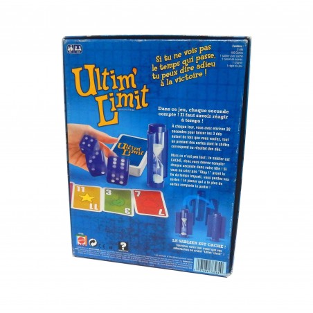 JEU DE CARTES ET DE DES ULTIM LIMIT MATTEL