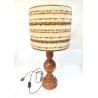 BEAU PIED DE LAMPE EN BOIS TOURNE 39CM