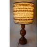 BEAU PIED DE LAMPE EN BOIS TOURNE 39CM