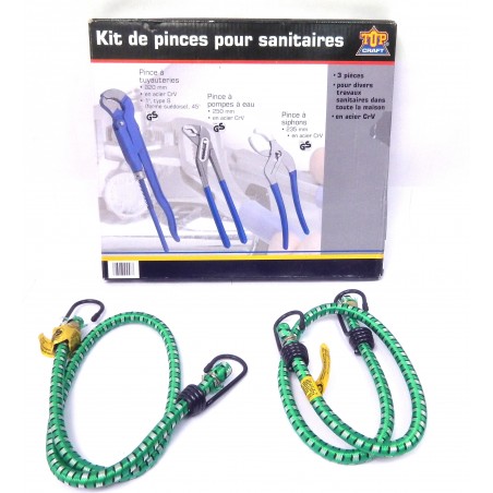 LOT 3 PINCES SANITAIRES + 2 SANDOWS 80CM