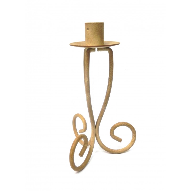 BOUGEOIR EN METAL PEINT STYLE VIEILLI BOUGEOIR EN METAL PEINT STYLE VIEILLI