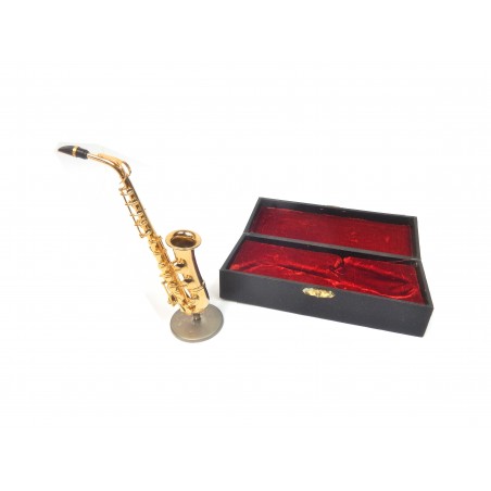 BIBELOT MINI SAXOPHONE AVEC SON ECRIN