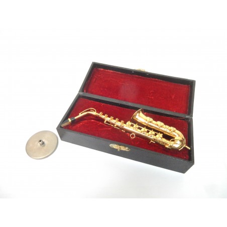 BIBELOT MINI SAXOPHONE AVEC SON ECRIN