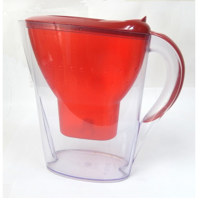 BRITA Carafe filtrante Marella rouge (2,4L) inclus 1 cartouche filtran