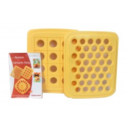 LOT 2 PLAQUES A RAVIOLES RAVIOLIS TUPPERWARE + LIVRET