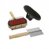 ENSEMBLE 3 BROSSES CHIEN CHAT ET FIX BALL