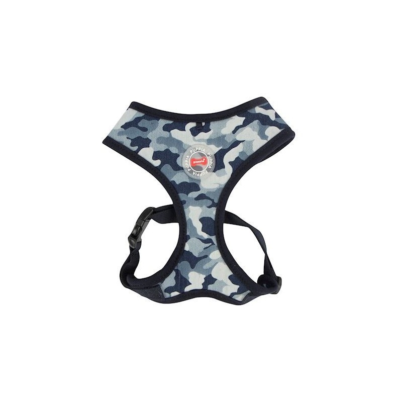 HARNAIS CHIEN PUPPIA TAILLE L MOTIF CAMOUFLAGE BLEU