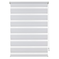 STORE ENROULEUR JOUR NUIT BLANC 60X150CM SANS PERCAGE