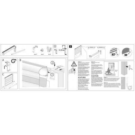 STORE ENROULEUR JOUR NUIT BLANC 60X150CM SANS PERCAGE