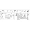 STORE ENROULEUR JOUR NUIT BLANC 60X150CM SANS PERCAGE