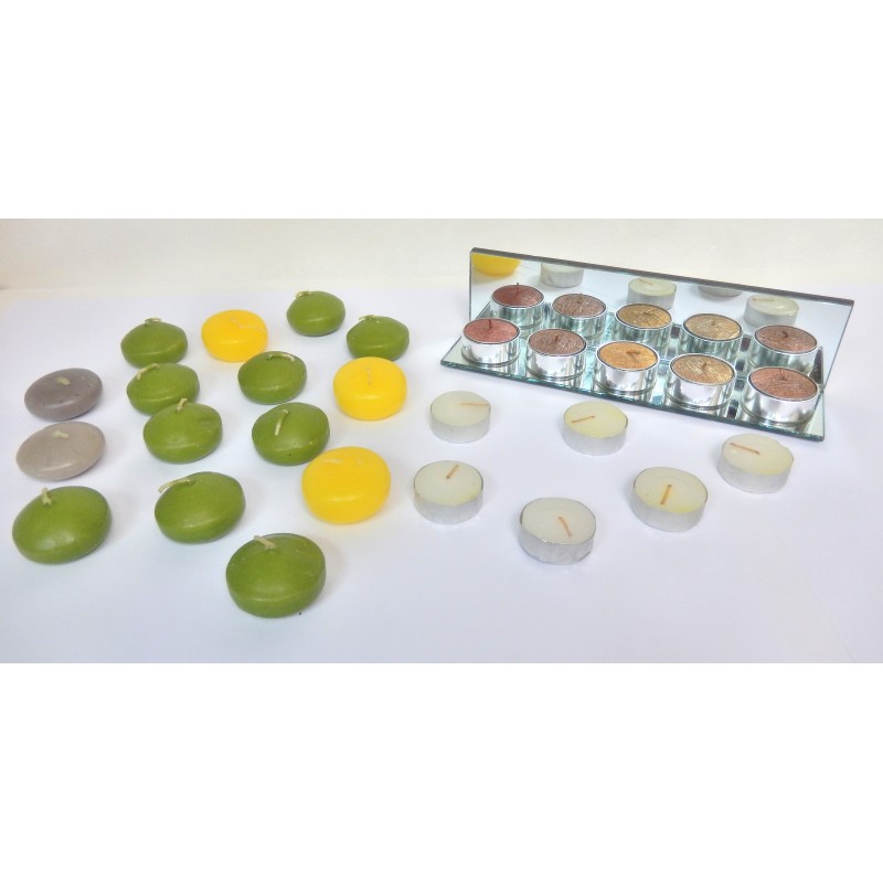SUPPORT BOUGIES MURAL MIROIR + 26 BOUGIES SUPPORT BOUGIES MURAL MIROIR + 26 BOUGIES
