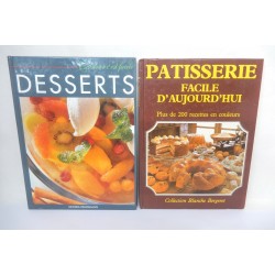 LOT 2 LIVRES DESSERTS ET PATISSERIE