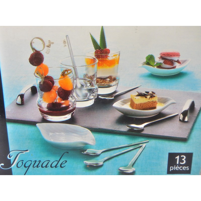 SERVICE APERITIF OU DESSERT TOQUADE 13 PIECES SERVICE APERITIF OU DESSERT TOQUADE 13 PIECES
