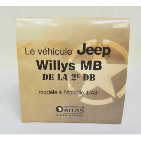 JEEP WILLYS MB ECHELLE 1/43 COLLECTION ATLAS
