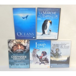LOT 5 DVD THEME NATURE LOUP-OCEANS-ODYSSEE SIBERIENNE...