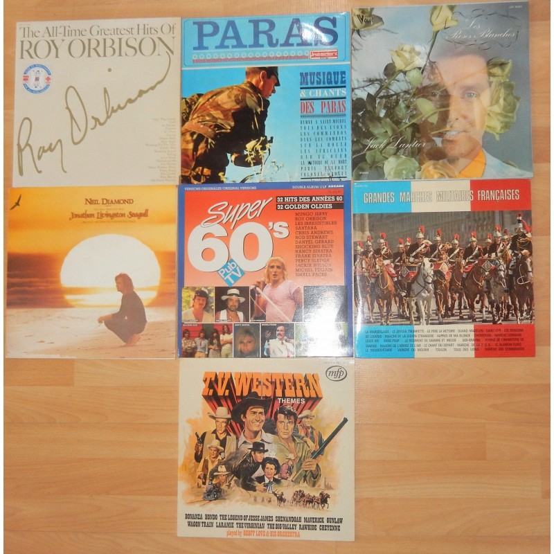 LOT 7 ALBUMS 33 TOURS FRANCE/INTERNATIONAL