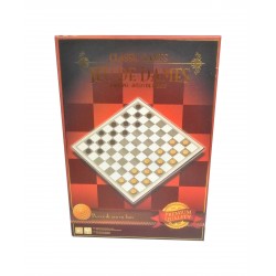 JEU DE DAMES AVEC PIONS EN BOIS