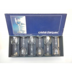 LOT 6 VERRES CRISTAL...