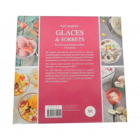 COFFRET 4 MINI-LIVRES GLACES ET SORBETS HACHETTE CUISINE