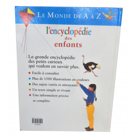 LIVRE L'ENCYCLOPEDIE DES ENFANTS LE MONDE DE A A Z