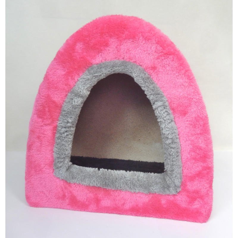 NICHE MAISON A CHAT GAINAGE FOURRURE ET SISAL