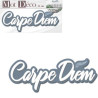 DECORATION MURALE "CARPE DIEM" EN BOIS PEINT