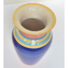 LOT 4 VASES MULTICOLORES EN CERAMIQUE